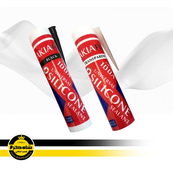چسب-سیلیکونی-شفاف-و-مشکی-Akiafix چسب-سیلیکونی-شفاف-و-مشکی-Akiafix