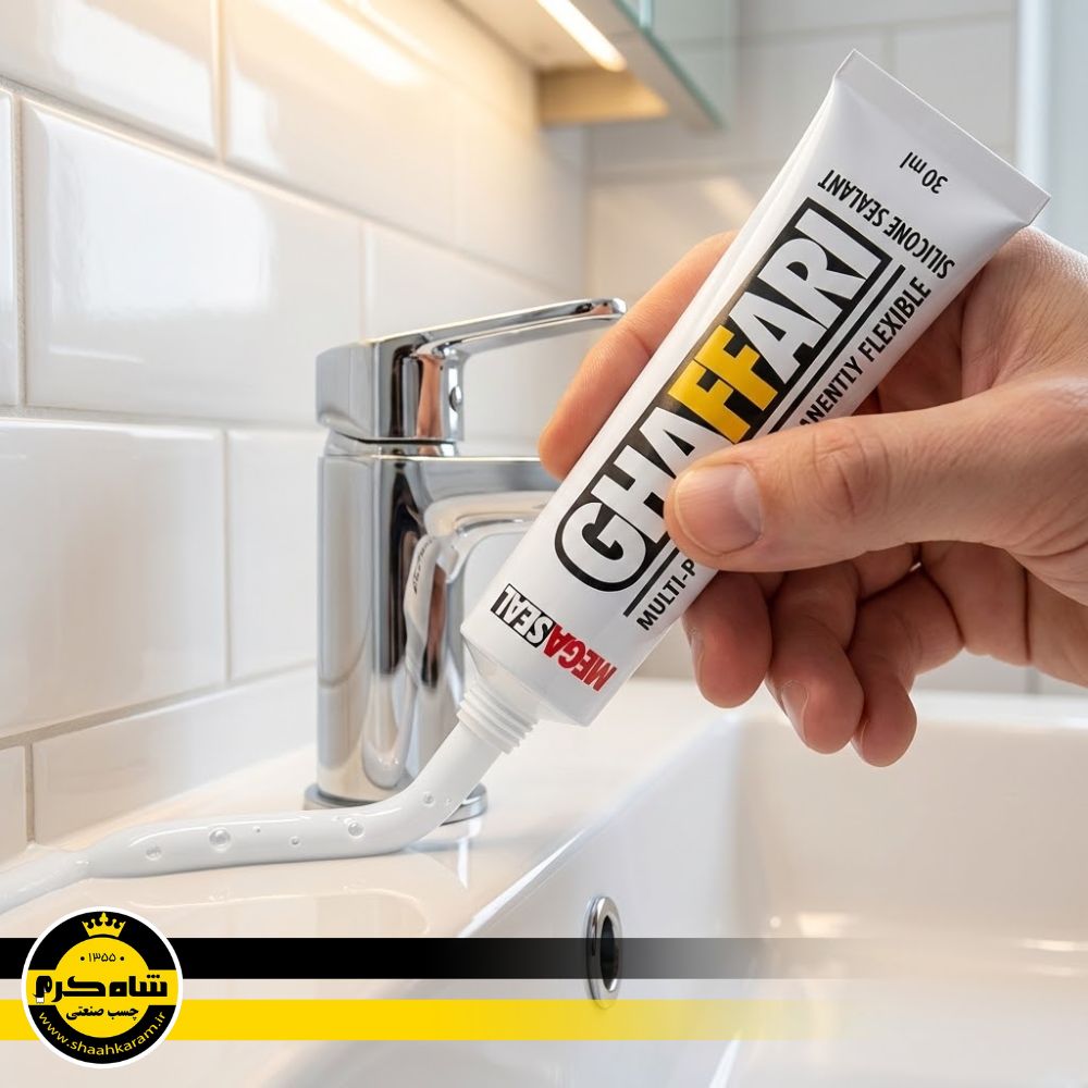 چسب آب بندی درزگیری و عایق بندی غفاری مدل Mega Seal Mazda چسب صنعتی شاه کرم چسب عایق